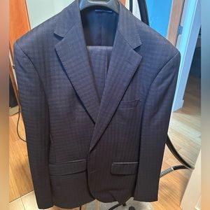Coppley Men's Two Piece Suit - Blue Check